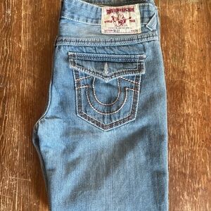 True Religion Mens Relaxed Fit Blue Jeans size 36
